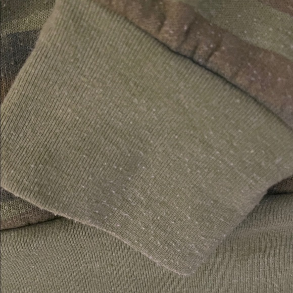 Aviator Nation Green Camouflage Hoodie Top M - Picture 5 of 8